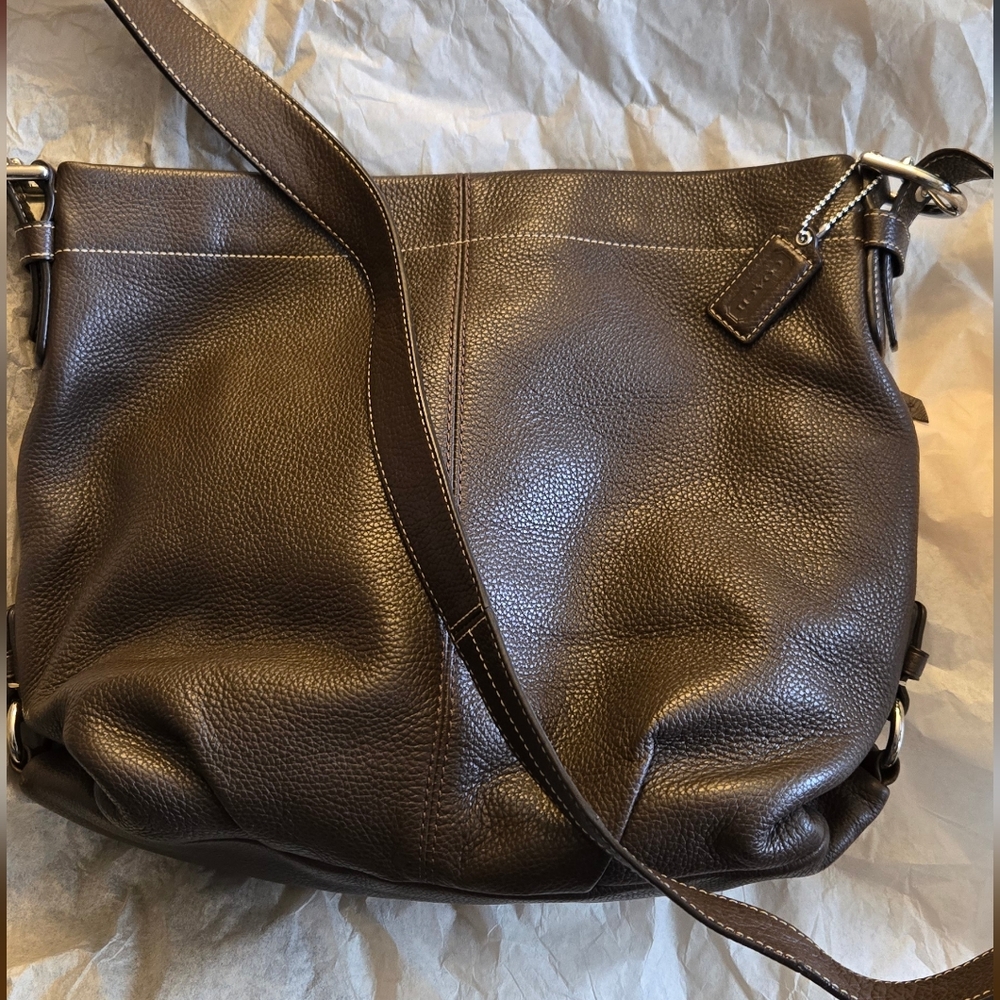 Coach pebble leather Duffle crossbody bag F15064